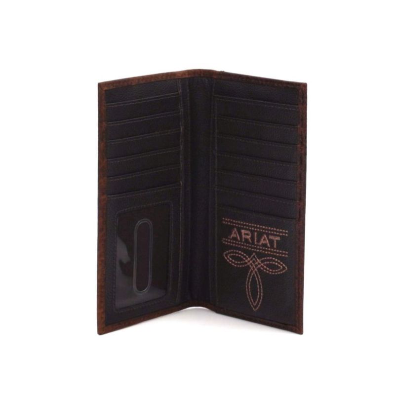 Cartera ARIAT de Cuero de Toro con Gran Logo