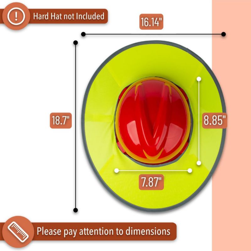 Protector solar para casco de seguridad UNCO con malla y tira reflectante