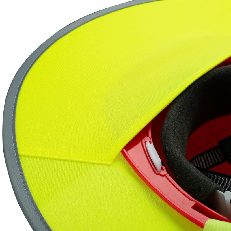 Protector solar para casco de seguridad UNCO con malla y tira reflectante