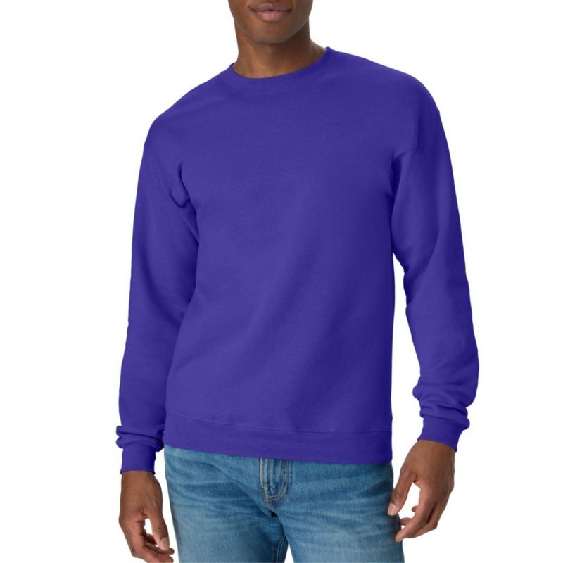 Sudadera Hanes XXL morada (1 unidad) de mezcla de algodón