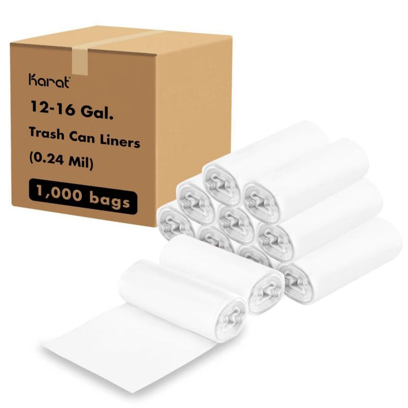 Bolsas de basura Karat 1000 uds 6 micras 61x84 cm Transparentes