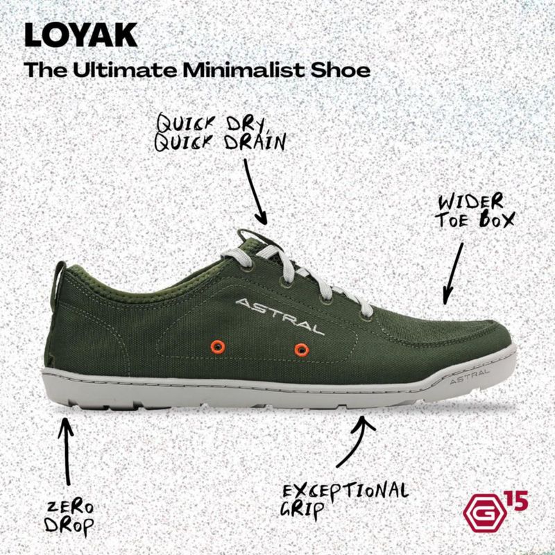 Zapatos Astral Loyak Hombre Verde Helecho Talla M 9