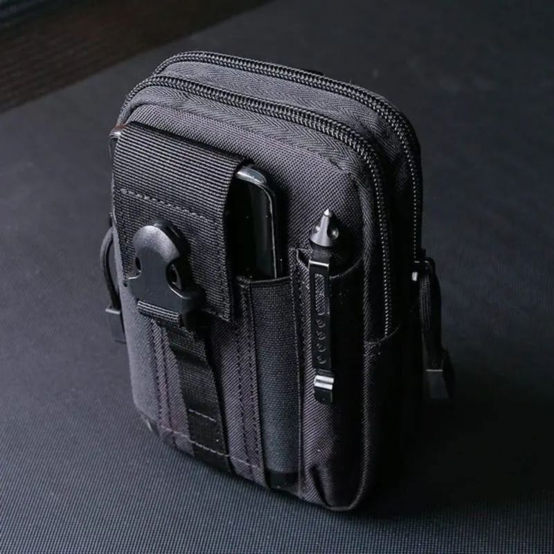 Bolsa Táctica Militar Para Celular Multiusos Negro