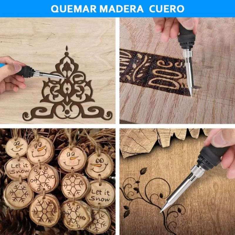 Kit Pirograbador De Madera Regulable 60w