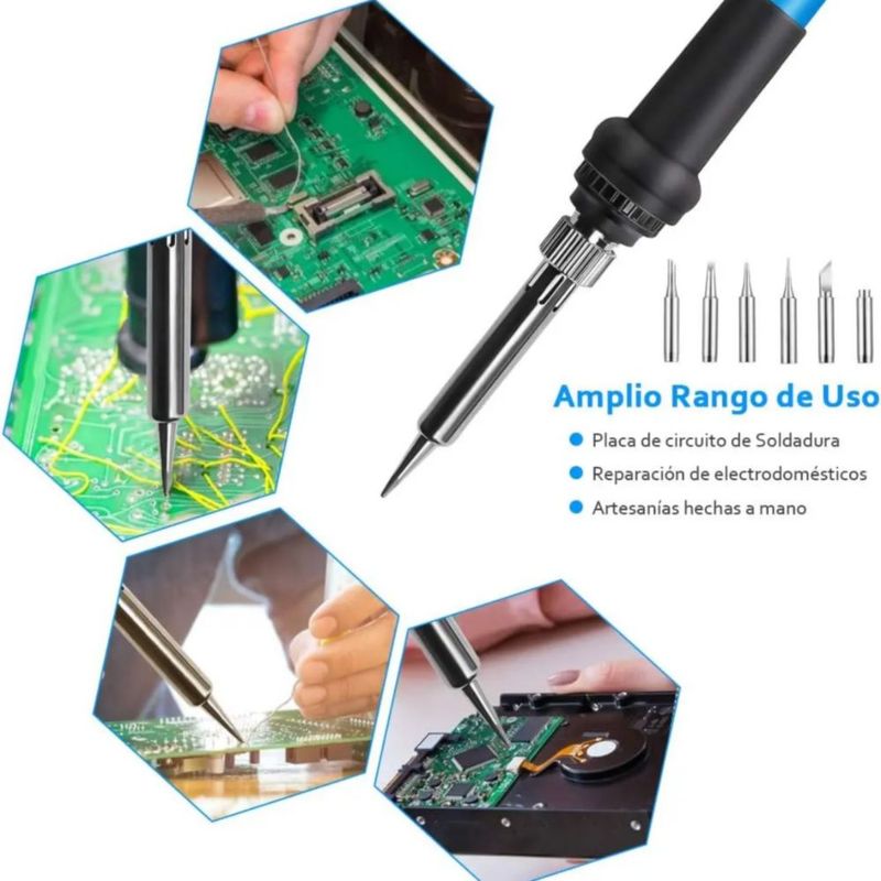 Kit Pirograbador De Madera Regulable 60w