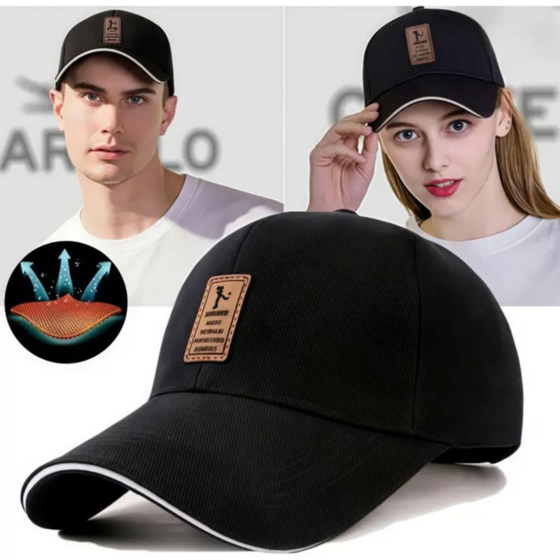 Gorra De Béisbol Cómoda Para Deportes Negro