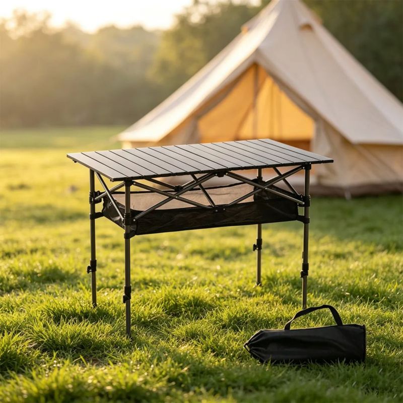 Pequeña Mesa De Camping Plegable Portátil