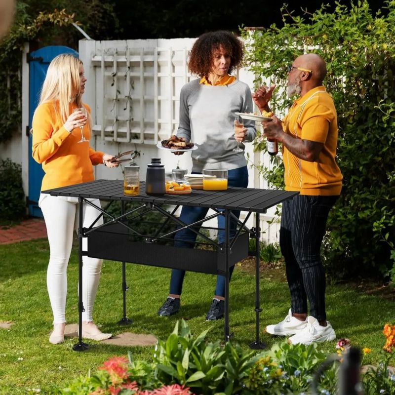 Pequeña Mesa De Camping Plegable Portátil