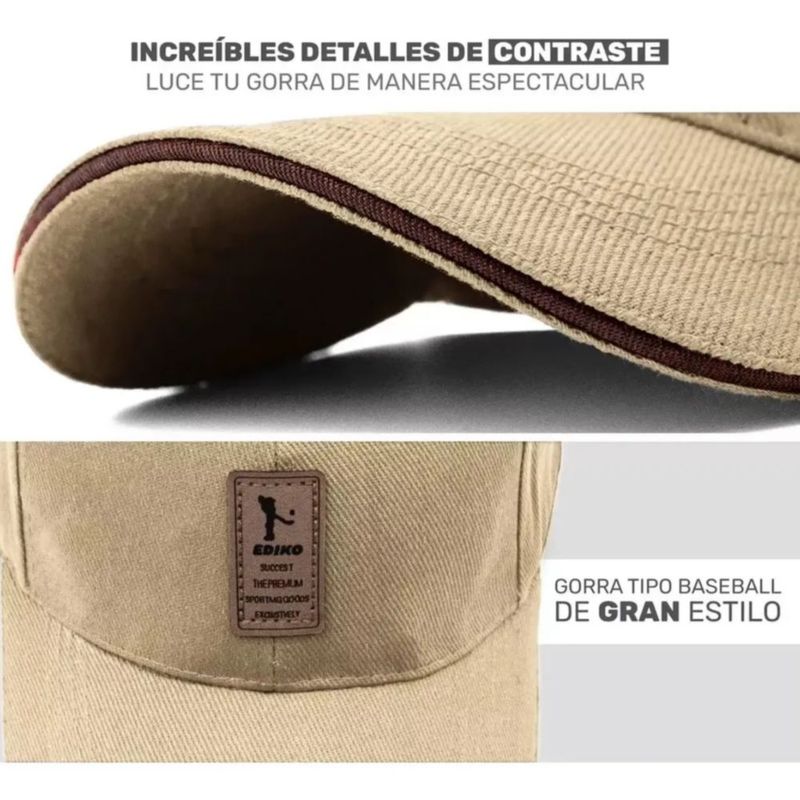 Gorra De Béisbol Cómoda Para Deportes Chocolate