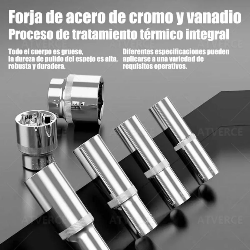 Kit De Herramientas Mecánica Con Desarmador Y Matraca Rojo con Negro