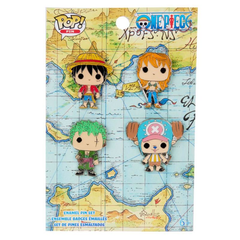 Funko Pop One Piece 4 Pack Pin Set Multicolor
