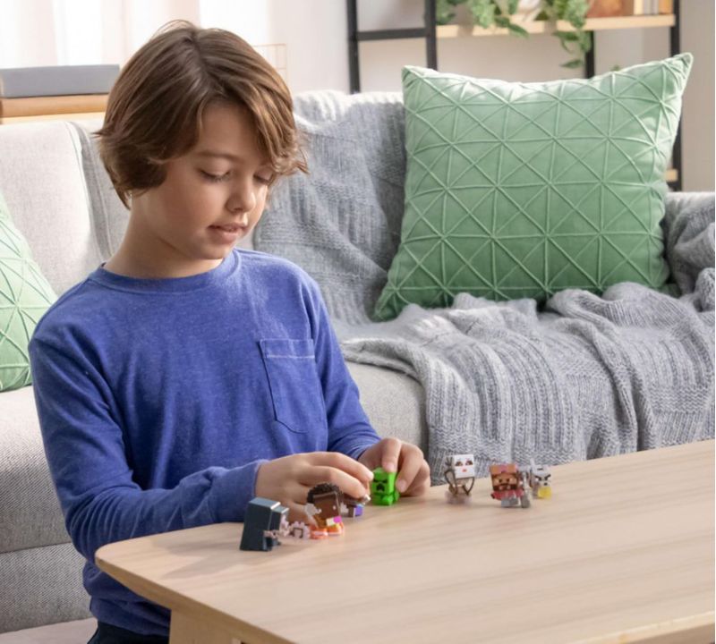 Minecraft La Película Overworld Battle 7 Minifiguras Acción para Niños