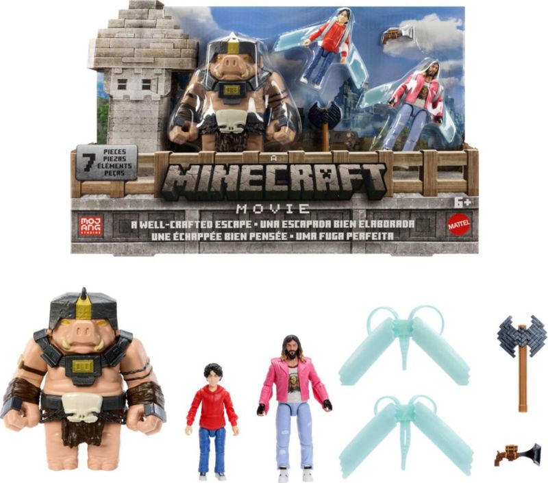 Minecraft La Película Figura Acción Paquete Escape Épico Niños 6