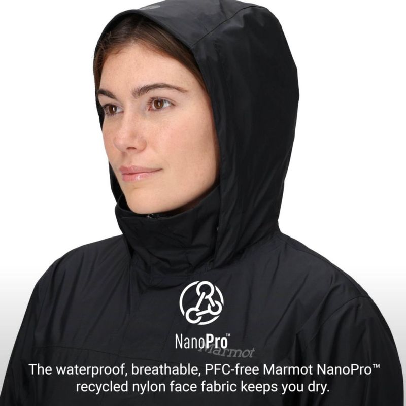 CHAQUETA Marmot PreCip Eco Impermeable Negra Talla M