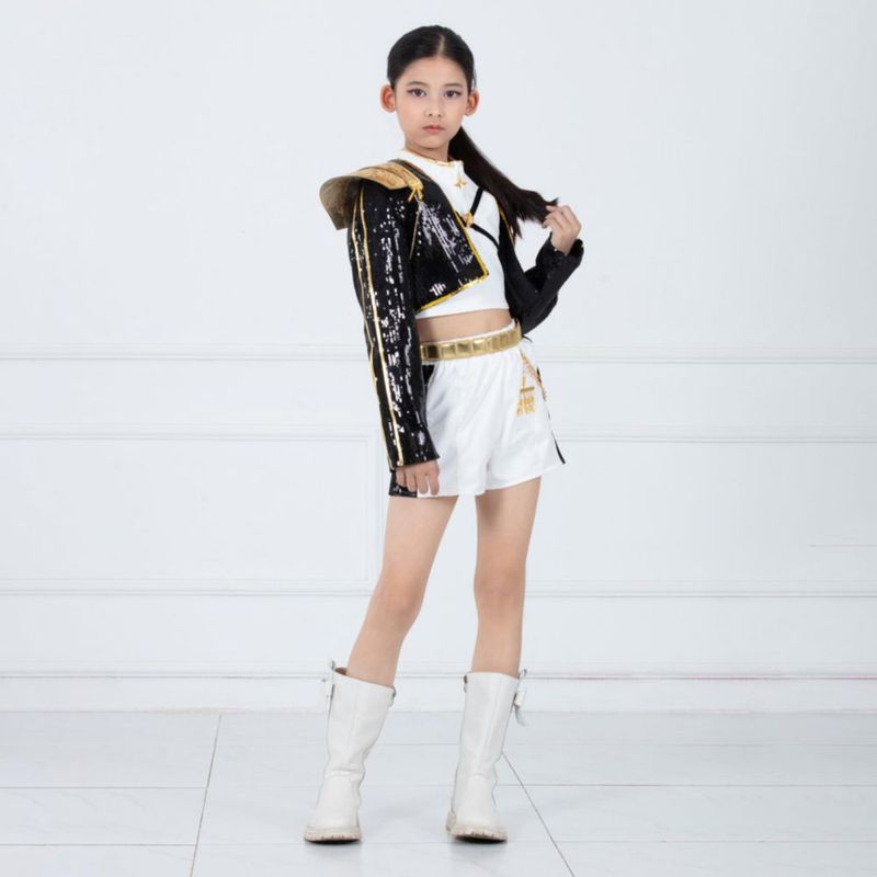 Disfraz dorado de cosplay FENGLONG-YB - conjunto completo