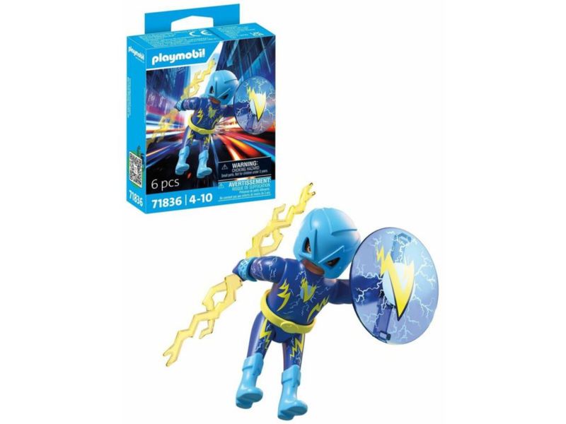 PLAYMOBIL Superhéroe Coleccionable Mr Mechanic Azul