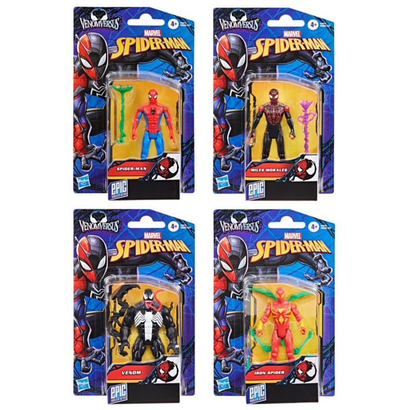 Spider Man SPD Figura épica Marvel 4 Pulgadas Paquete múltiple