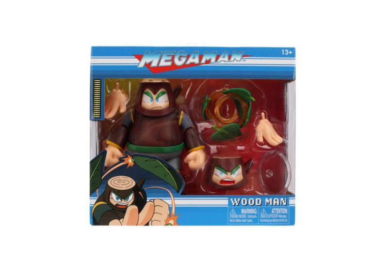 Jada Mega Man Wood Man Figura Acción 6 Pulgadas Articulada