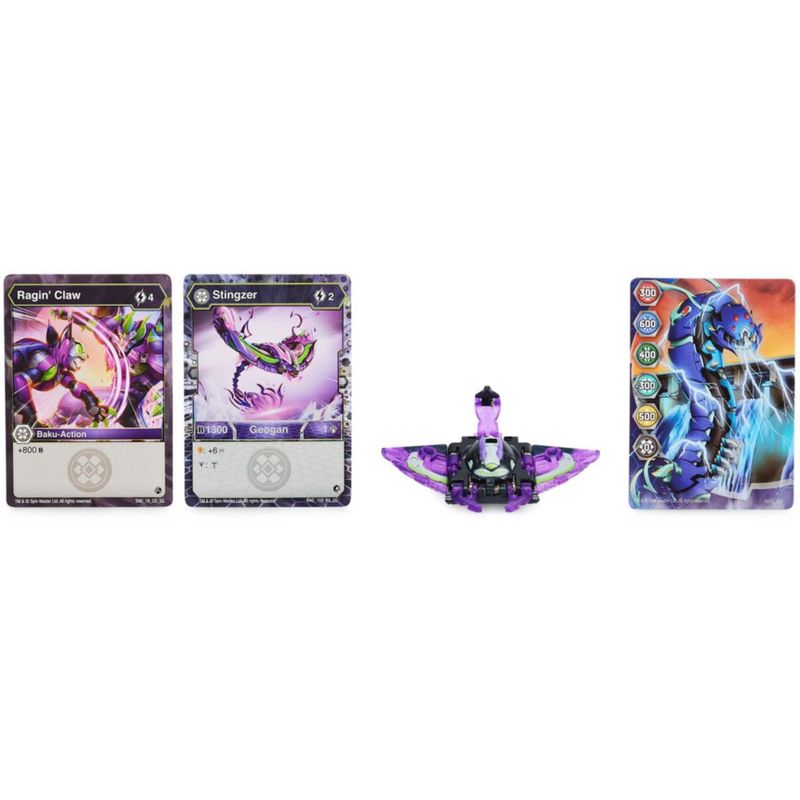Bakugan Geogan Stingzer Figura Acción Coleccionable Tarjetas