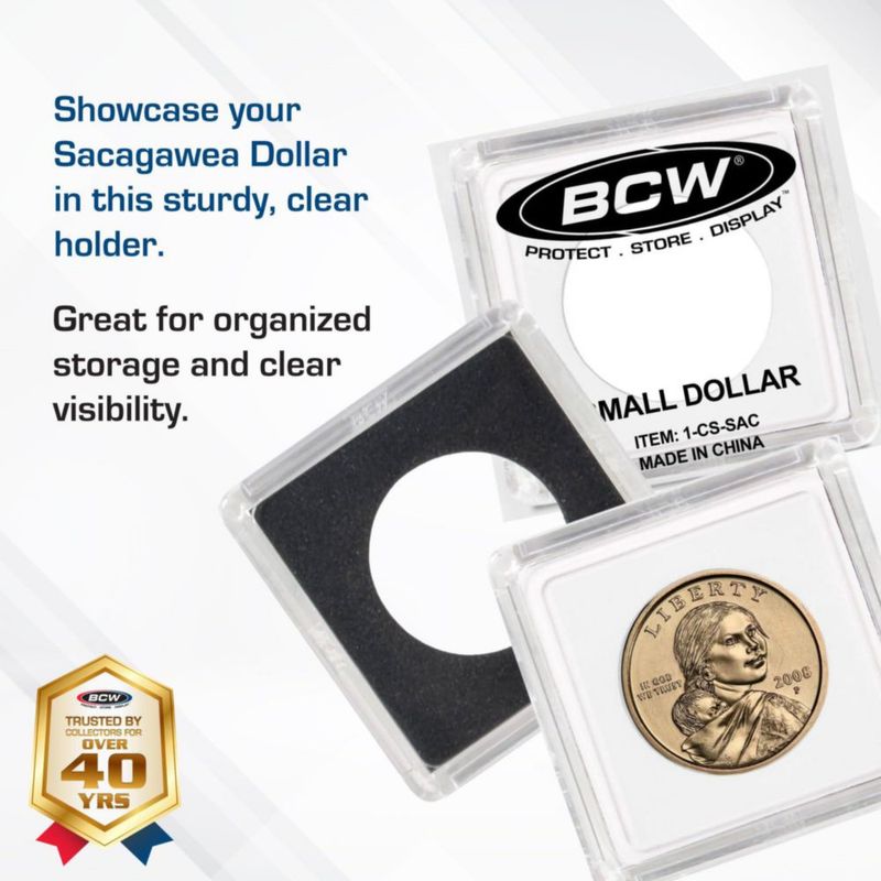 Caja snap BCW 25 unidades para dólares pequeños seguro de archivo