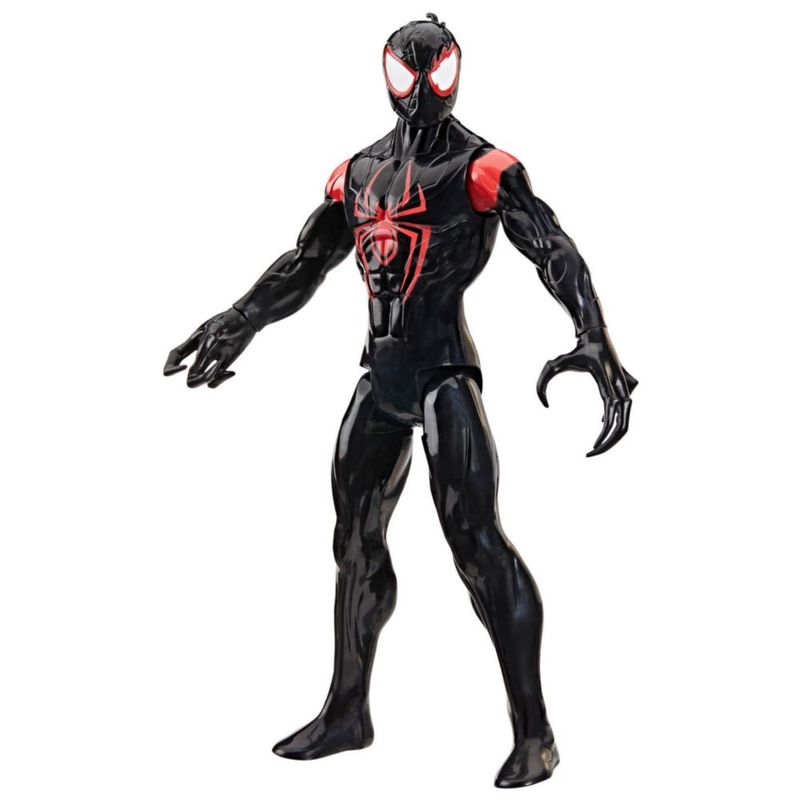 Marvel Hasbro Spider Man Miles Morales Venomizado Serie Titán 30 cm