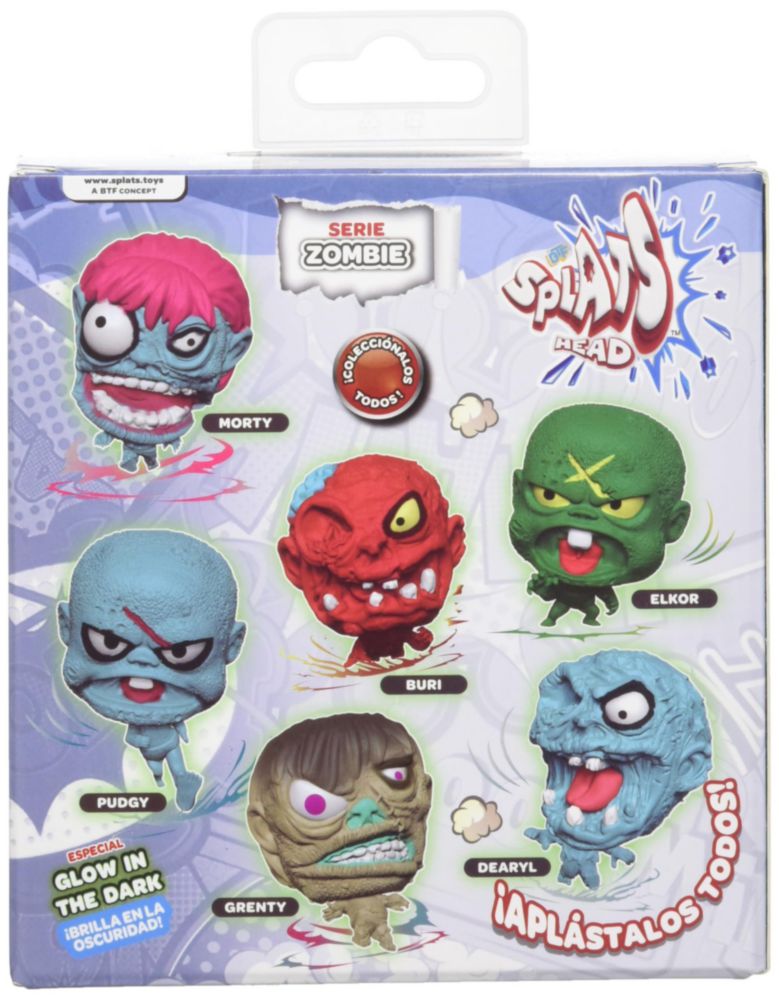 Flexors Ruz Morty 6 Figura Estirable Splatz Zombie Heads