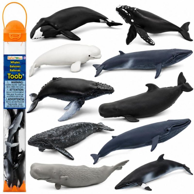Tubo de Ballenas TOOBS Safari Ltd 10 Piezas