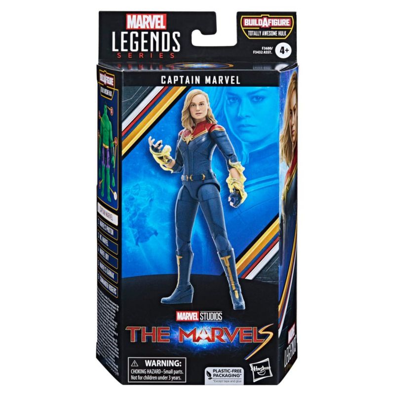 Marvel Capitana Marvel Serie Leyendas Figura Acción 15cm Build A