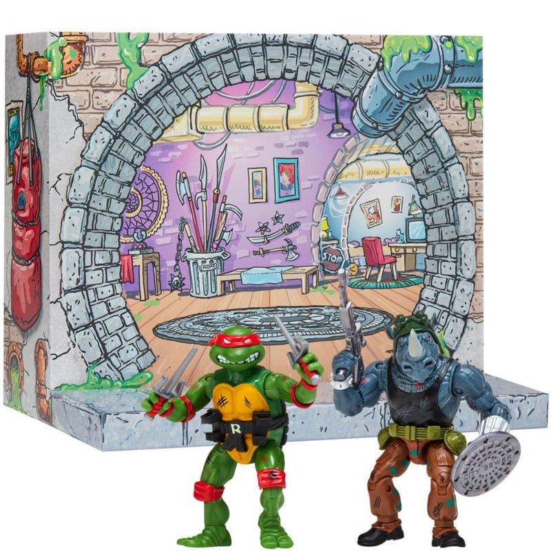 Teenage Mutant Ninja Turtles Clásico Remasterizado Raph vs Rocksteady