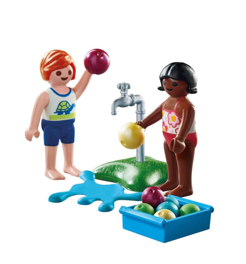 Juego de Figuras Niños con Globos de Agua Playmobil Special Plus 71166