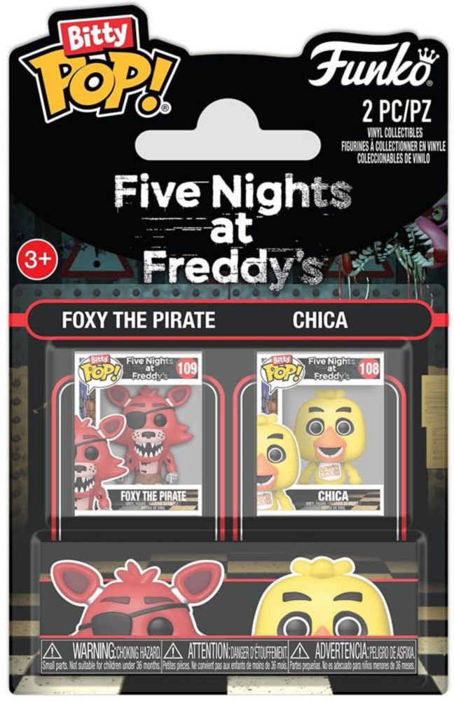 Funko Pop Bitty 2 Pack Five Nights at Freddy s Foxy Chica Vinilo 0 9