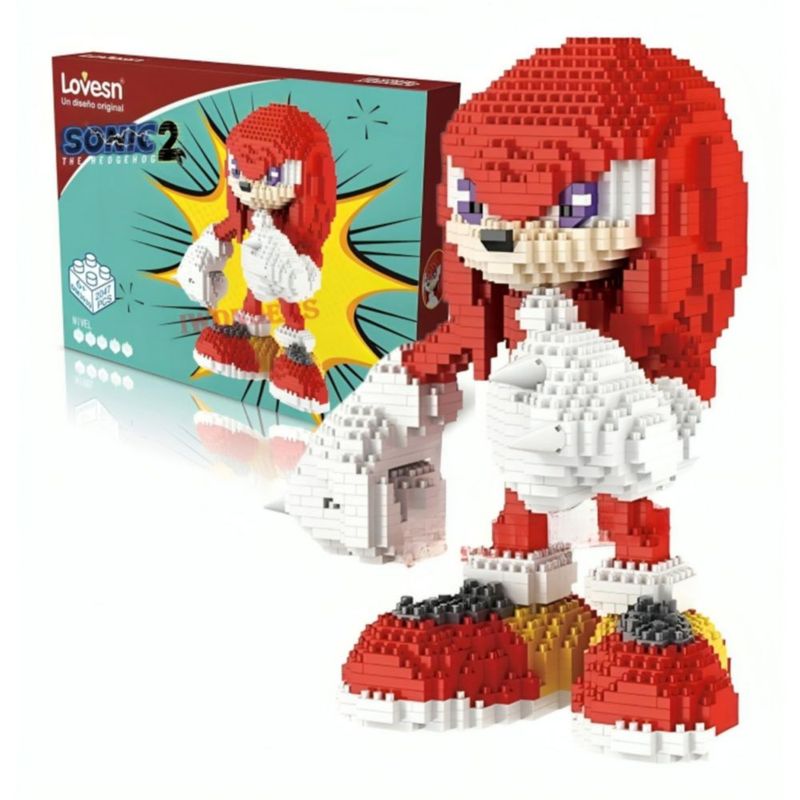 MR GADGETS Bloques Armables Sonic Knuckles 2047 Piezas Figura