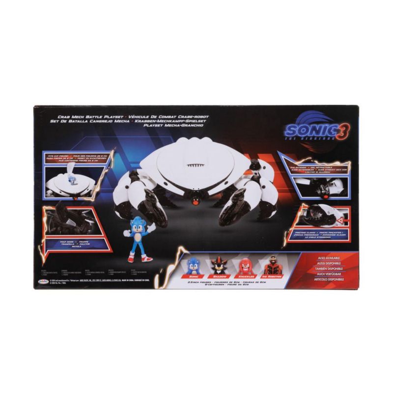 JAKKS Pacific Sonic la Película Set de Juego Batalla del Cangrejo