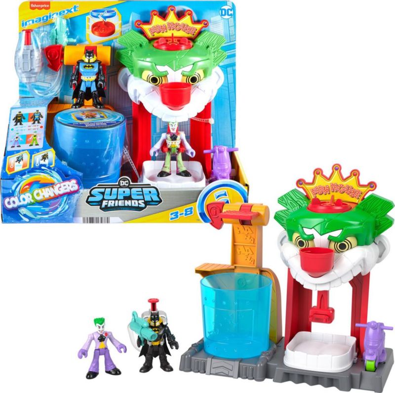 Fisher Price Imaginext DC Super Friends The Joker Casa de la Risa Set