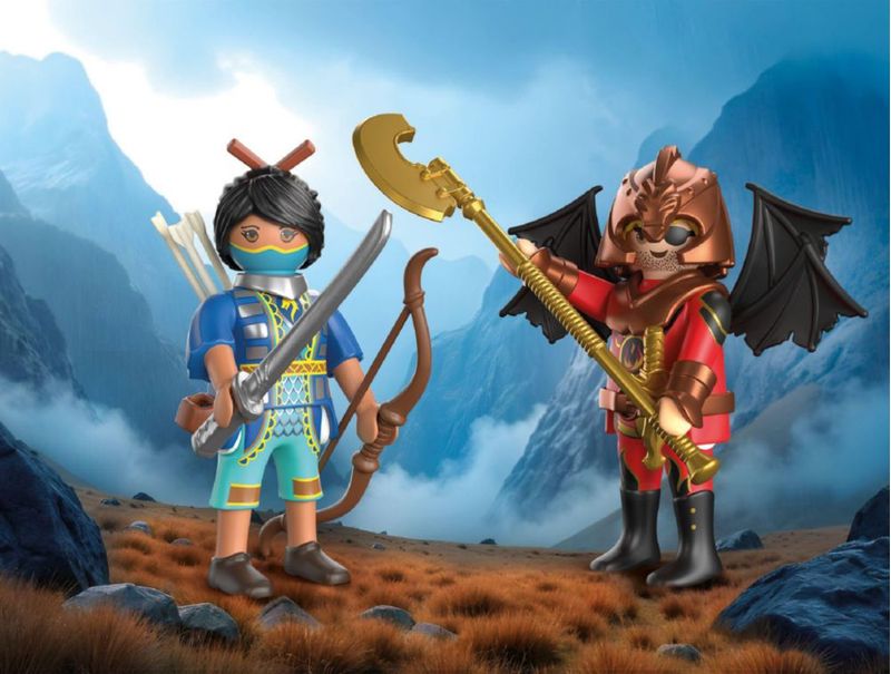 Playmobil Novelmore Set Duelo Burnham vs Novelmore Rojo 15 Piezas