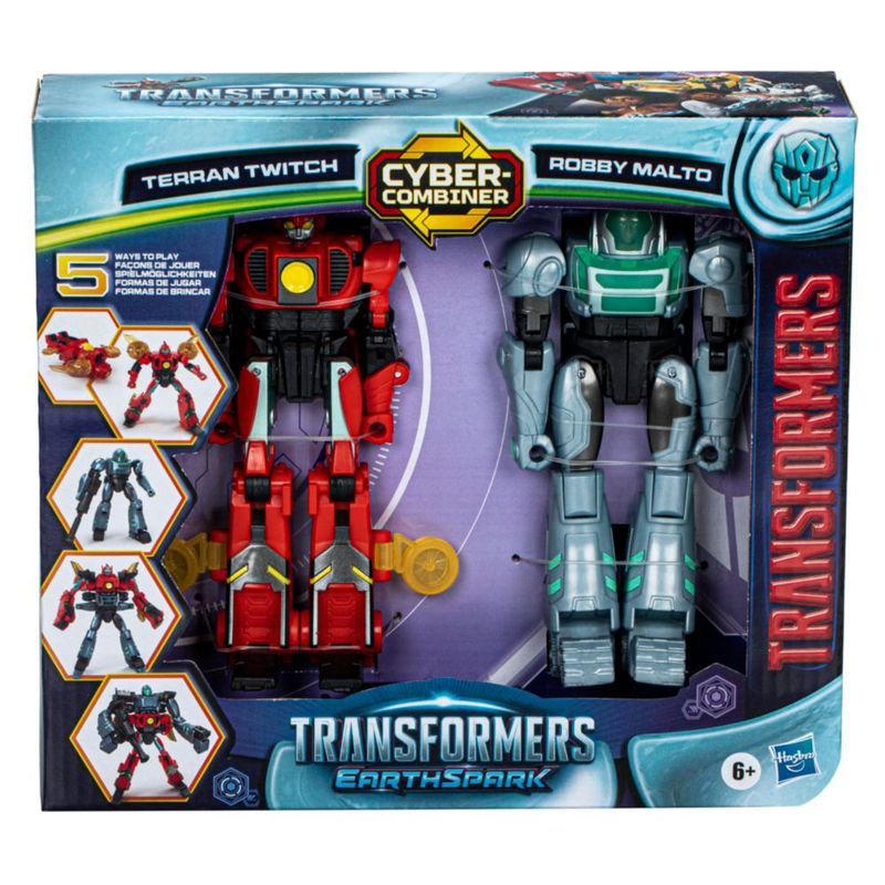 Transformers EarthSpark Cyber Combiner Terran Twitch Robby Malto