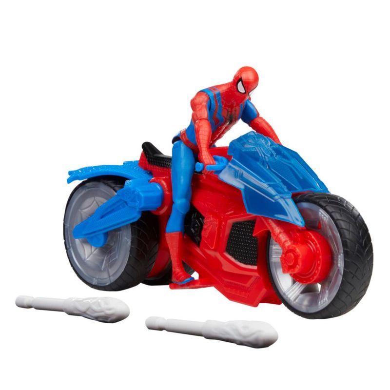 Marvel Spider Man Moto Arácnida Figura Acción 4 Pulgadas