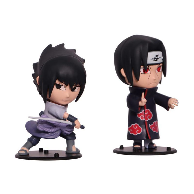 Naruto Ruz 2 Pack Figuras de Acción 3 Sasuke e Itachi Plástico