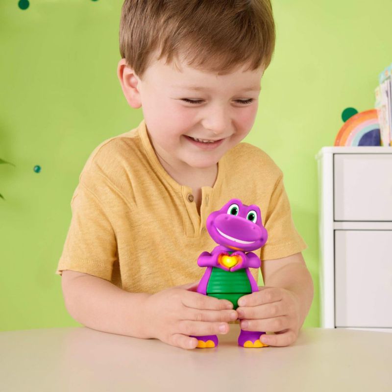Barney Figura Manos Corazón Luces Sonidos para Niños 2