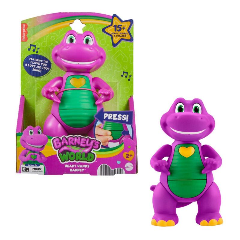 Barney Figura Manos Corazón Luces Sonidos para Niños 2