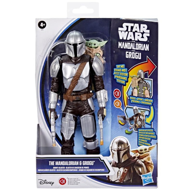Star Wars Figura Acción Mandaloriano Grogu 28cm con Sonidos
