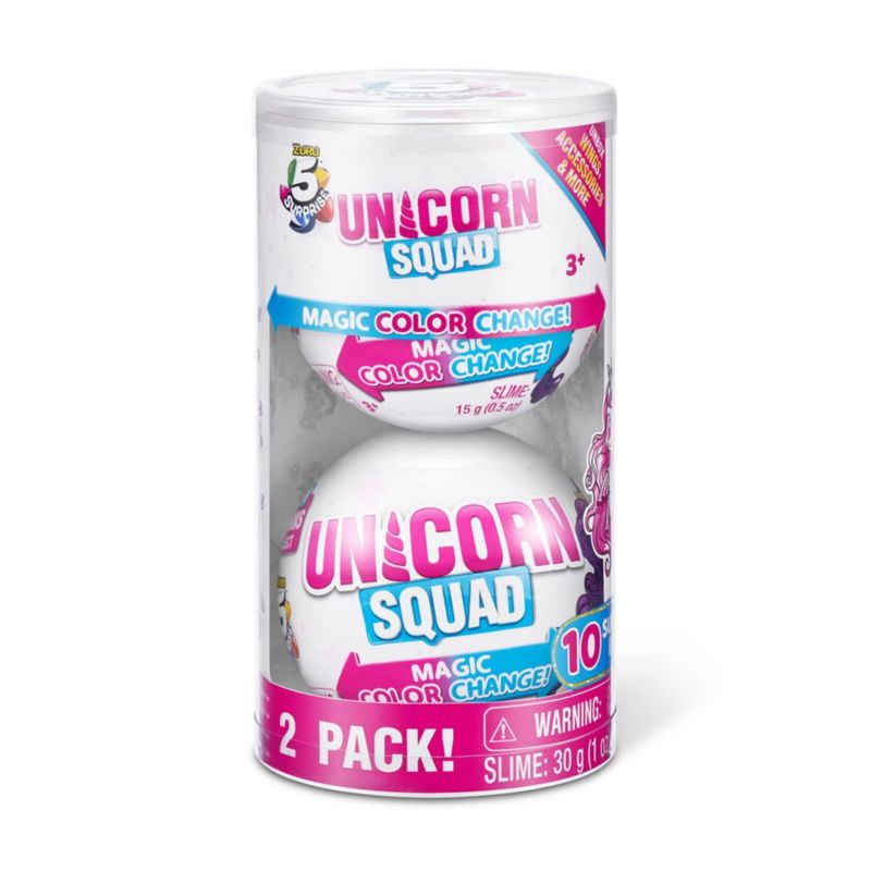 5 Surprise ZURU Magic Color Change Mini Unicornio Coleccionables