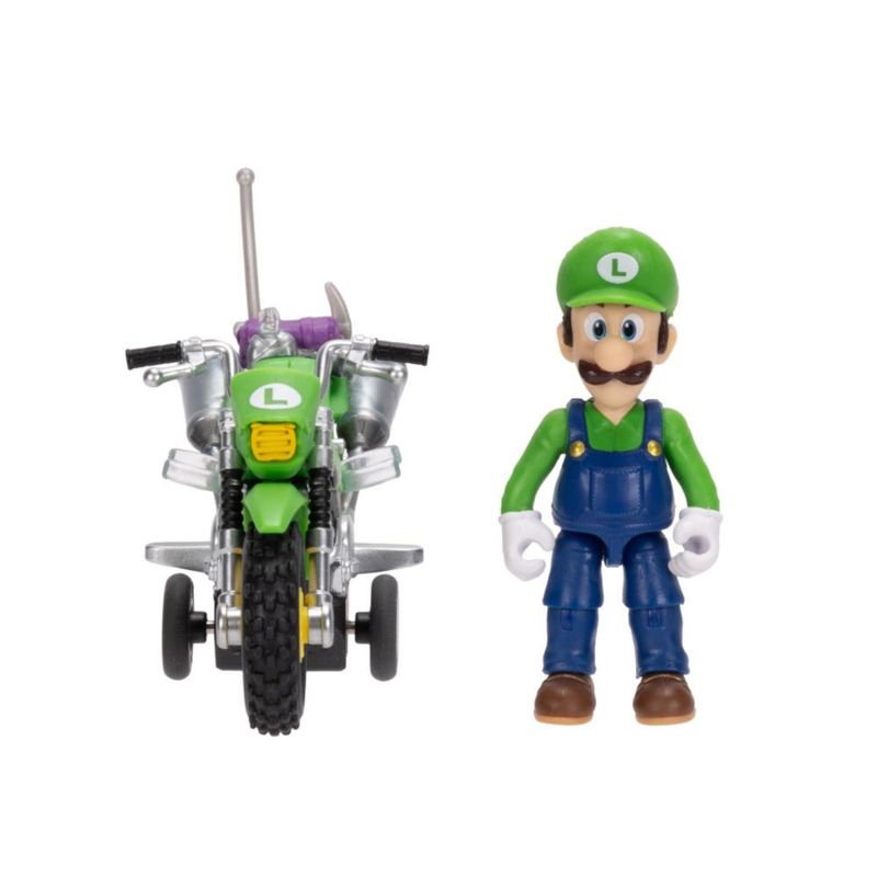 THE SUPER MARIO BROS PELÍCULA Figura 2 y vehículo Plástico