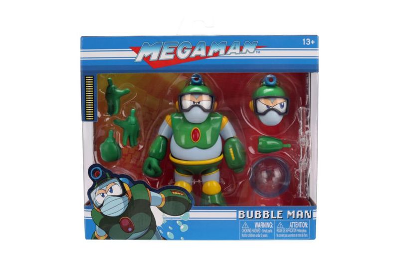 Jada Mega Man Wave 3 Bubble Man Figura Acción Escala 1 12 6 Pulgadas