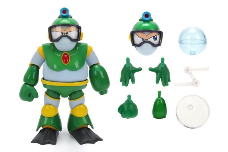 Jada Mega Man Wave 3 Bubble Man Figura Acción Escala 1 12 6 Pulgadas