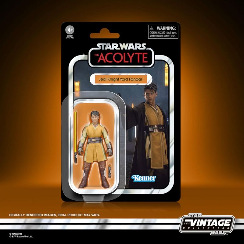 Star Wars The Acolyte Yord Fandar Figura Jedi Knight Vintage 9 5 cm