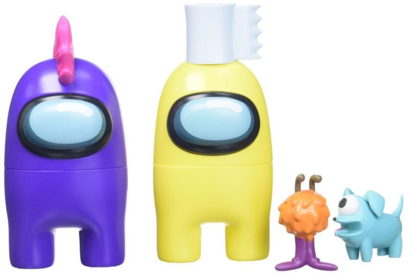 Ruz Play Set 2 Figuras Among Us 15cm Accesorios Incluidos Peluche
