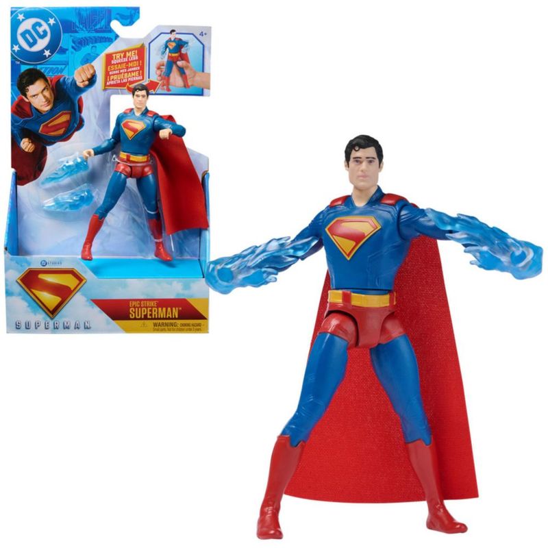 Superman DC Comics Figura Acción 15cm Incluye 2 Accesorios