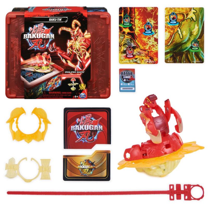 Bakugan Baku Tin Mantid Especial Personalizable Almacenamiento