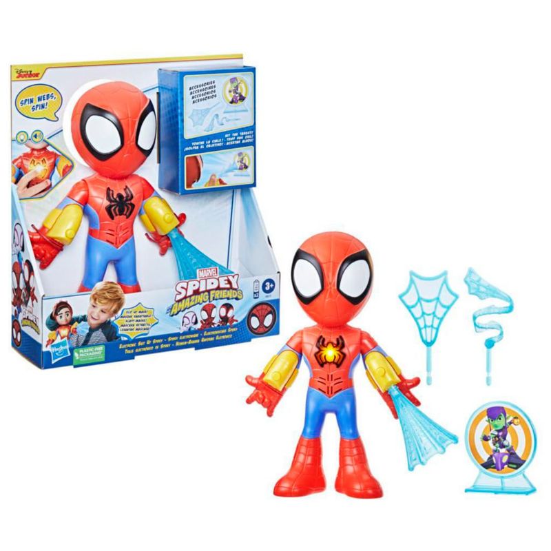 Figura de Spidey 25 cm con Luces y Sonidos Marvel Spidey and His
